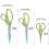 Office Scissors, Sewing Scissors, Left Handed Scissors, Titanium Scissors, Professional Super Sharp, Soft and Comfortable Handle, Multi-Purpose, Green 2