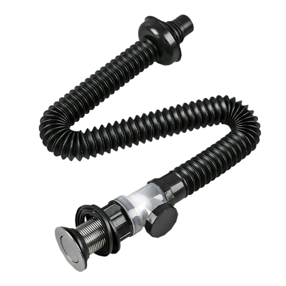 Universal Odor-Resistant Drain Pipe - Abs Horizontal And Vertical Sink Drain Kit For Siphon Sinks, Leak-Proof Accessories 9084446858716