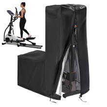 Cross Trainer Cover - Waterproof 420D Oxford Tarpaulin Elliptical Machine Cover 140x64x165cm with Adjustable Drawstring