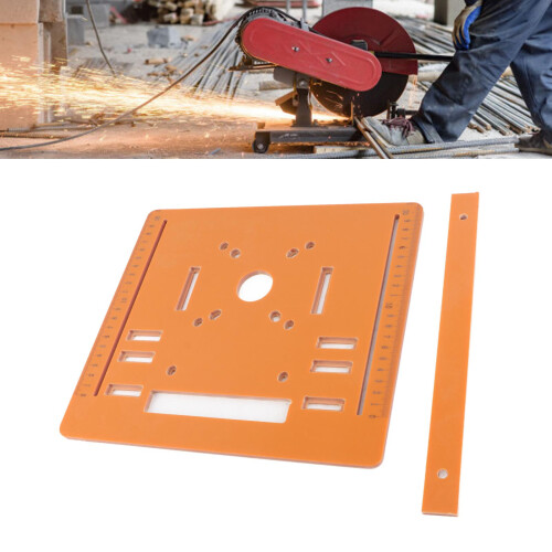 Precision Circular Saw Guide Base Plate 28x25cm with Clear Scales