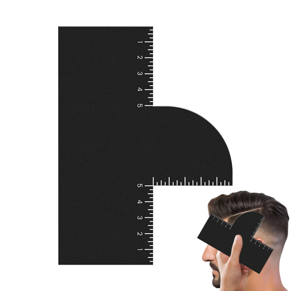 Hairline Shaping Tool Enhancement Card | Smooth Shaving Tool with Measurement Indicators for Men's Grooming