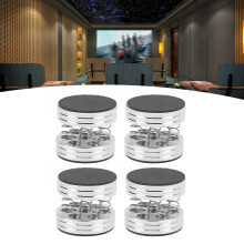 Silver Aluminum Alloy Speaker Isolation Feet 45mm 4pcs Shock Absorbing