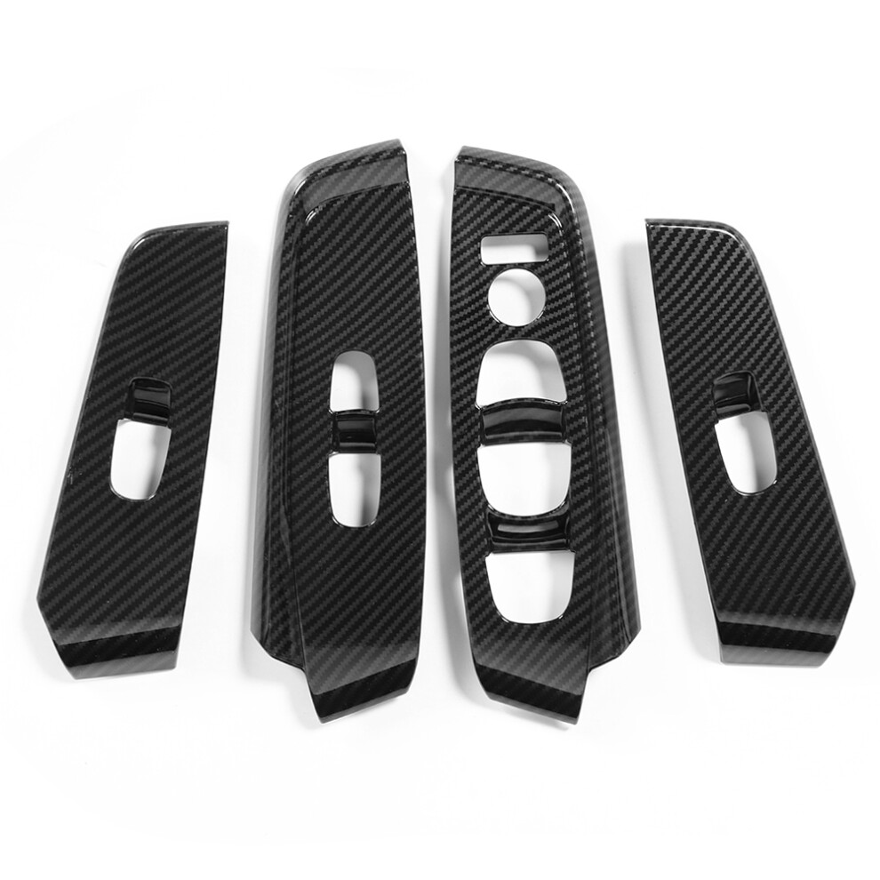 4Pcs Carbon Fiber Pattern Window Lift Panel Switch 8320539105154