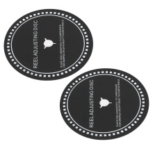 2 Stück Silikon-Reel-Abstandshalter 82 mm für Reel-to-Reel-Tonbandgeräte, Schwarz