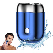2025 Upgraded Waterproof Mini Electric Shaver for Men, Portable Cordless Travel Shaver, Deep Cleaning Trimmer, Blue Color