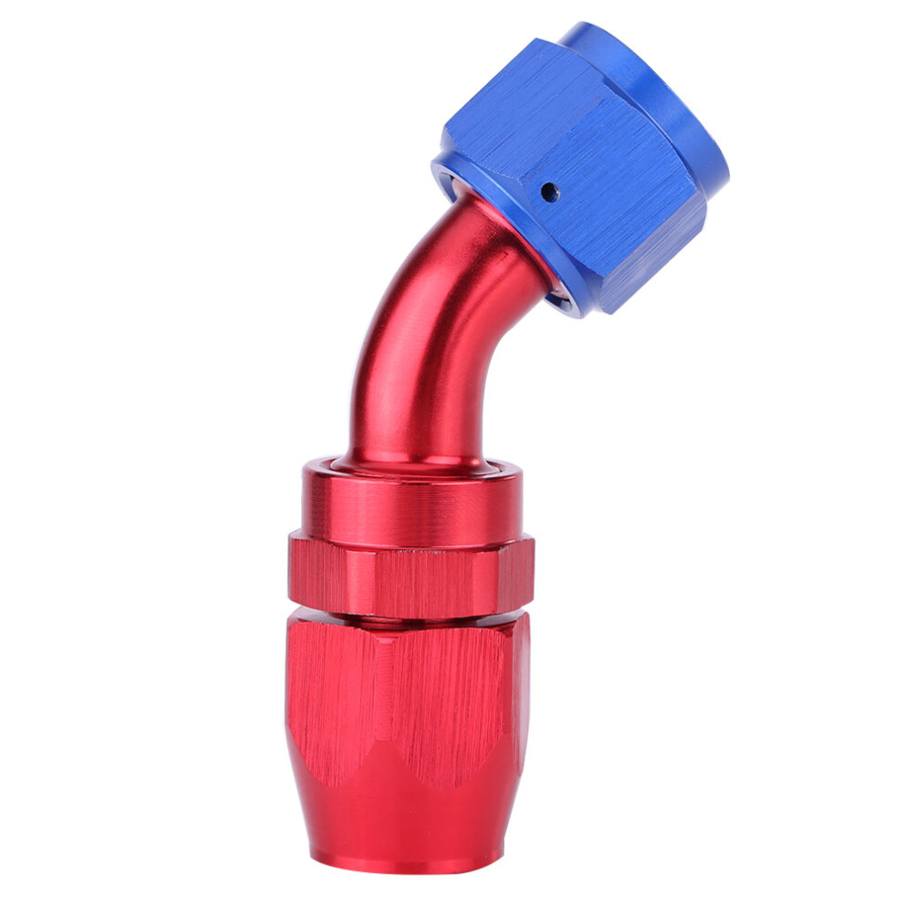 An10 Fuel Line Hose End Swivel Fitting Oil Cooler Blue/Red 8320539105383