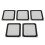5pcs PC Chassis Cooling Dust Filter Professional 5