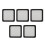 5pcs PC Chassis Cooling Dust Filter Professional 1