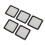 5pcs PC Chassis Cooling Dust Filter Professional 3