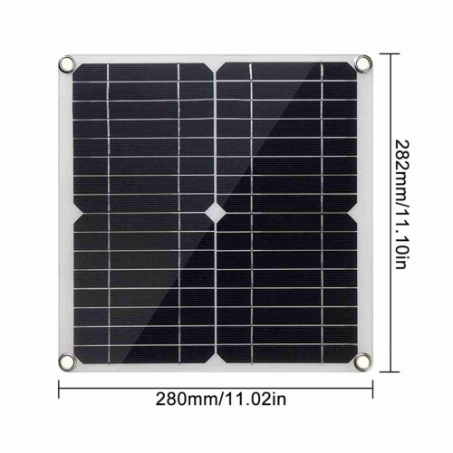 20 Watt 12 Volt Solar Panel Kit Monocrystalline Solar Panel + 30A PWM Charge Con 1