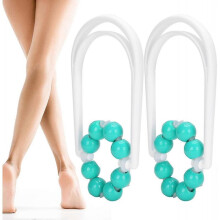 Fascia Muscle Roller, 2Pcs Trigger Point Leg Muscle Roller U Shape Yoga Pain Relieve Fitness Equipment, Relieve Fatigue and Shape Perfect Leg Muscle L