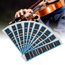 Violinaufkleber Schwarz Blau Griffbrettführer für Anfänger BC05 4/4 Mit blauer Umrandung