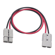 Kit de enchufe Anderson de 50 A, cable de 6 AWG de 1,2 m, negro/rojo
