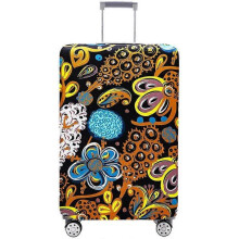 Luggage Cover Washable Suitcase Protector Anti-scratch Suitcase cover Fits 18-32 Inch Luggage (Golden Yellow, S)