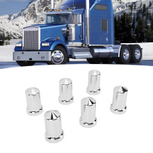 Durable 33mm Flanged Chrome Lug Nut Covers Anti Rust for Vehicles 20pcs