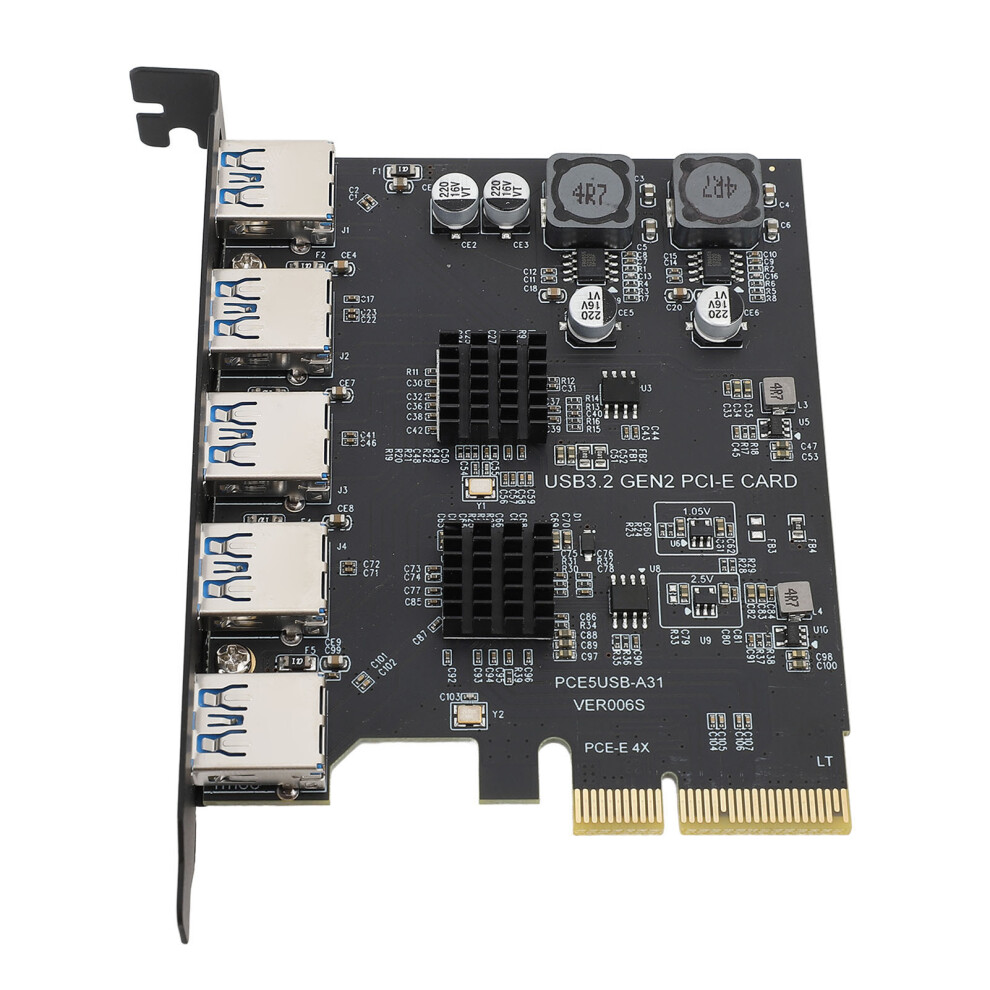 Usb 3.2 Gen 2 5-Port Pcie Expansion Card 10Gbps For Windows/Linux 9441348956160