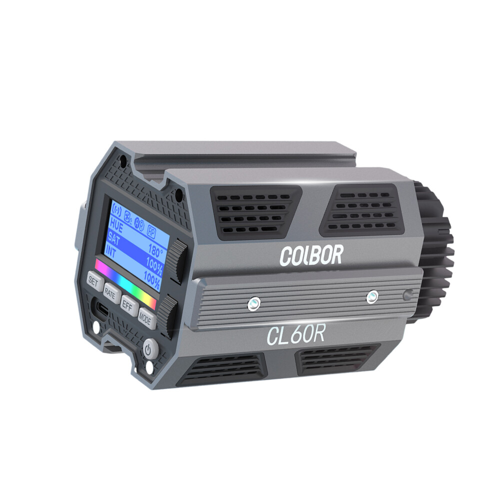 Light Portable 60W Rgb Cob Video Dimmable 2700K-6500K With Lcd