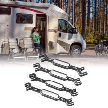 4 pezzi di chiavi RC in lega di alluminio da 3,0-6,0 mm nero