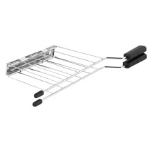 Toast Bread Slice Holder - Heavy Duty Griddle Warming Rack for Baking, Black Sandwich Cage Kitchen Tool