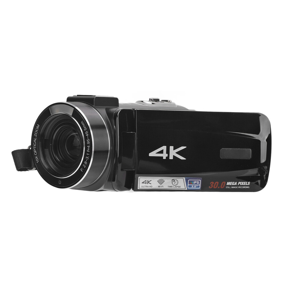 3MP 4K Camcorder 10x Zoom Portrait Modes Rotatable 3'' Display-image-OPC-PKF7Q5H-NEW