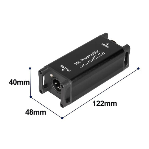 Low Noise 25dB Gain Microphone Preamplifier for Recording & Streaming 1
