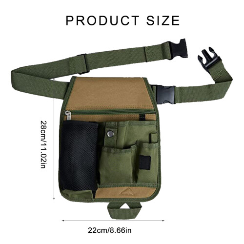 Multi Pocket Garden Tool Organizers with Large Zippered 2