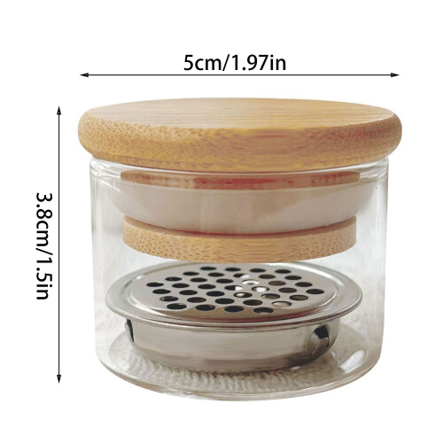 Functional Nail Glitters Wash Cup With Stainless Steel Partition 1
