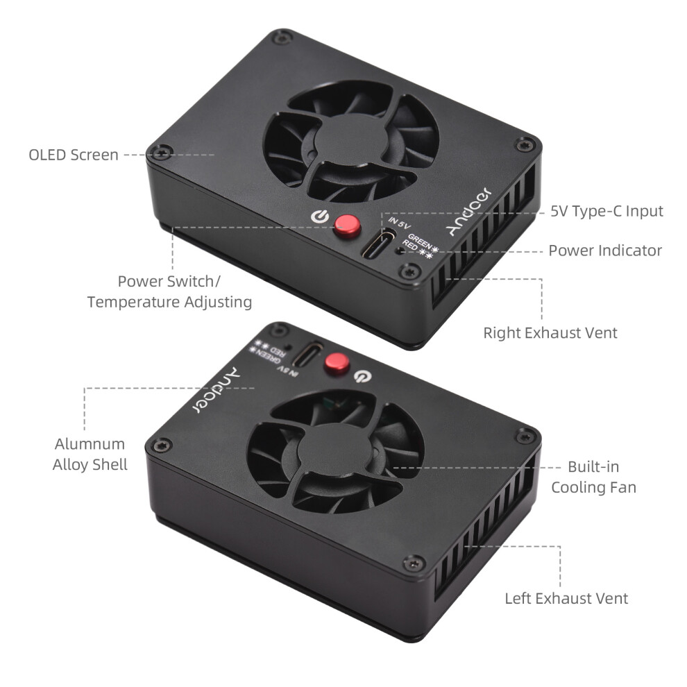 Camera Cooling Fan System For Sony A7m4/Zve1/A6700 2 Speed External Cooler 9461348959947