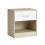 (Classic White) VASAGLE Bedside Table, Side Table with Drawer, Handle, Open Compartment, End Table, for Bedroom, Living Room 4