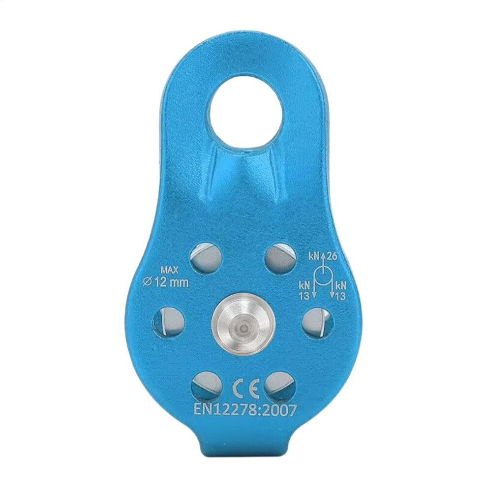 Rock Climbing Safety Pulley 20Kn Aluminum Single Sheave Fixed Eye Pulley For Rescue, Hauling, And Outdoor Survival 6447073608612