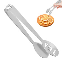 Tea Bag Squeezer Tongs - Stainless Steel Portable Tea Bag Grabber, Ideal for Gripping Tea Bags, Sugar, and Lemon