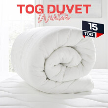 (15 Winter, Double) Yorkshire Bedding Luxury Hotel Duvet Quilt - Choose from 2.5, 4.5, 7.5, 10.5, 13.5 & 15 Quilt Togs for Ultimate Cozy Sleep, Hypoallergenic
