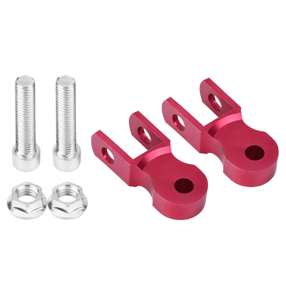 2Pcs Universal Motorcycle Damping Heighten Device Red 8320539108094