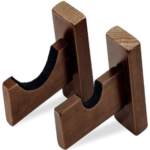 Baseball Bat Display Wall Mount, Softball Bat Rack for Horizontal Display, Solid Wood with Soft Felt and Hidden Screws 1