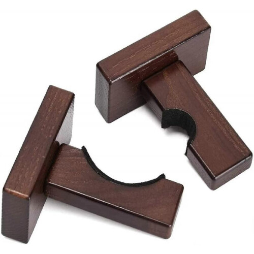 Baseball Bat Display Wall Mount, Softball Bat Rack for Horizontal Display, Solid Wood with Soft Felt and Hidden Screws 2
