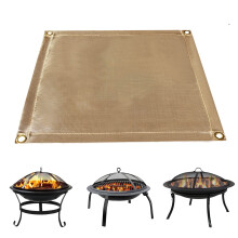 Fire Pit Rig Fireproof Resistant Mat 100x95cm - Foldable Flame Retardant Cloth for All Surfaces Easy Carry