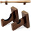 Baseball Bat Display Wall Mount, Softball Bat Rack for Horizontal Display, Solid Wood with Soft Felt and Hidden Screws 1