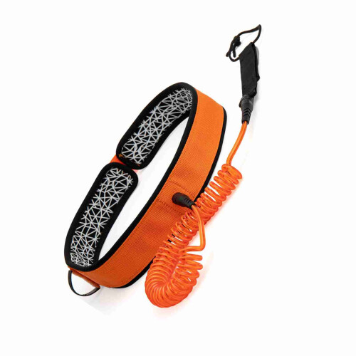 Surfboard Waist Leash 7mm Thick 10ft Coiled Surf 2