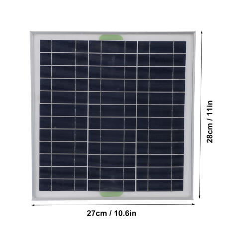 50W Monocrystalline Solar Panel with Waterproof MPPT Controller, 27x28cm 1