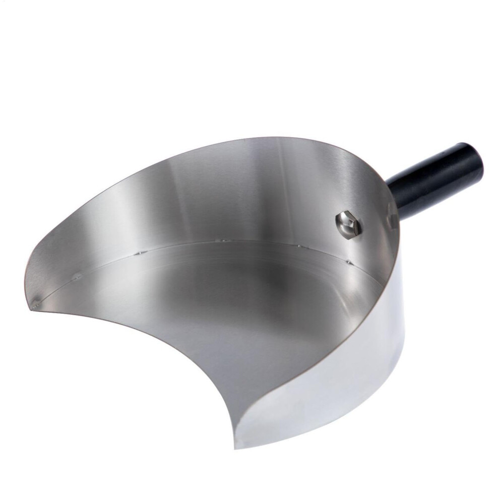 Meat Catcher Pan - Stainless Steel BBQ Shovel 8.86x6.89x3.15in Handheld Rotisserie Tool for Doner Kebab and Shawarma-image-OPC-PKF7TZC-NEW
