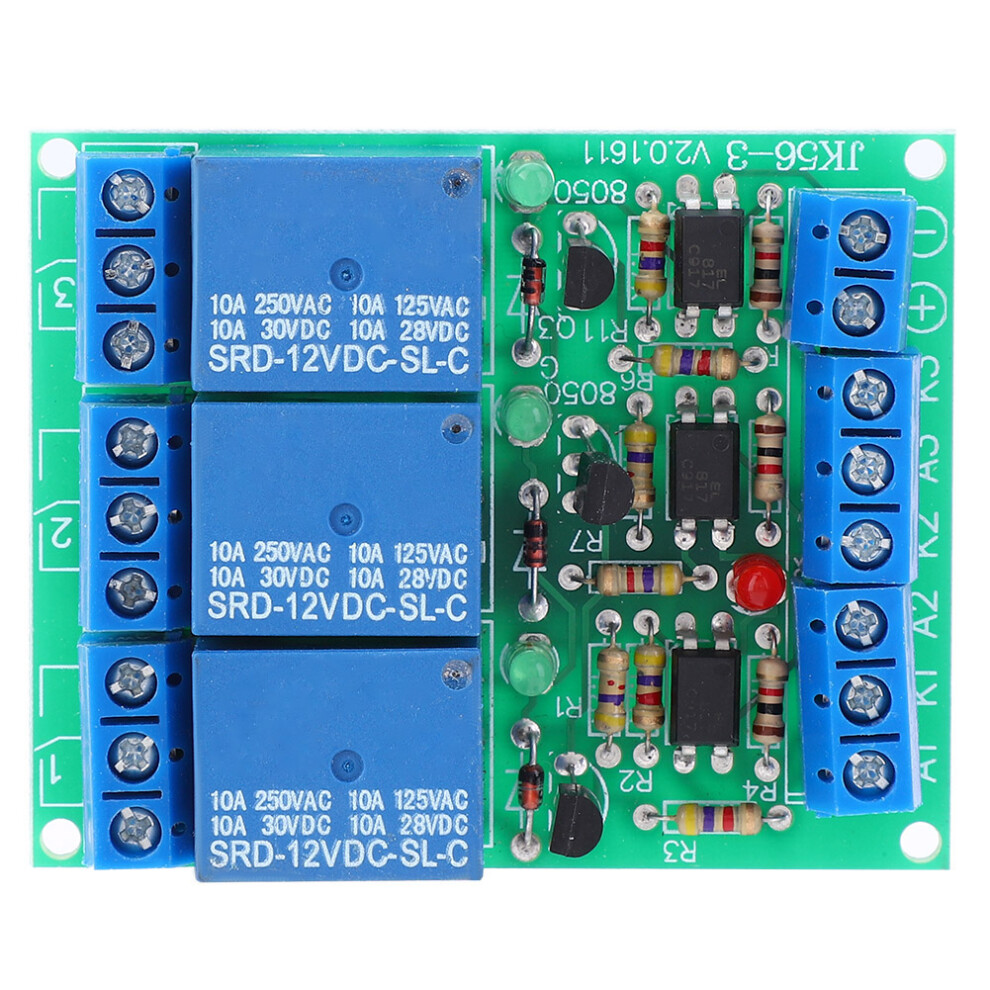 Relay Module 3 Channel High Level Trigger with