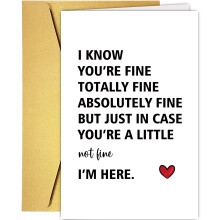 Encouragement Card for Friend | Uplifting Get Well Card for Him or Her | Thoughtful Support Card 5x7 Inches
