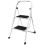 (1 Step Stool ) 1 2 3 Step Ladder Folding Portable Compact Heavy Duty Iron Anti-Slip Mat Stool 6