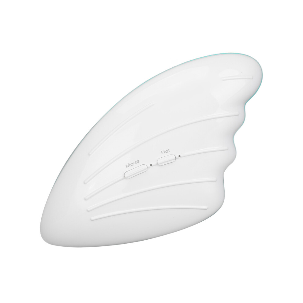 White/Green Warming Lactation Massager With 6 Vibration & 3 Heating Modes, 500Mah Battery,