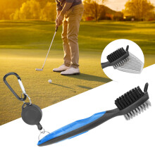 Golf Club- und Schuhreiniger: Nylonstahlborsten Ergonomischer Griff - Blau