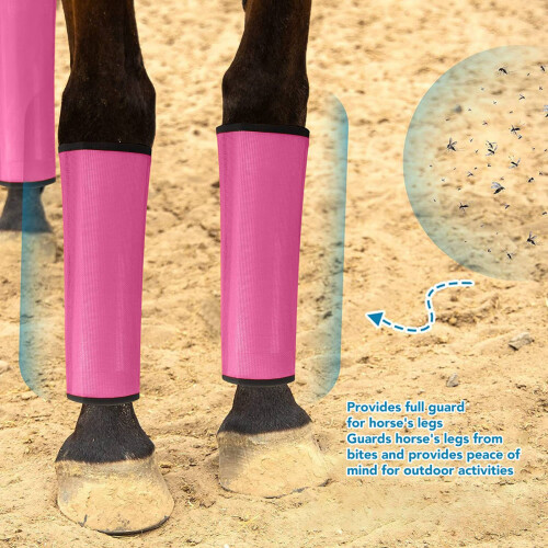 Teslin Mesh Horse Leg Wraps - 4pcs Protective Fly Leggings 2