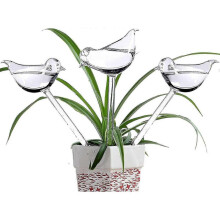 6 Glass Watering Globes with Bird-shaped Self-watering Spikes for Indoor And Outdoor Plants