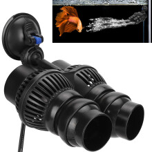 Doppelende Stummpumpe mit Saugnapf für Aquariumtanks