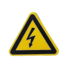 Adhesive Labels Electrical Shock Hazard Danger Notice Safety Pvc Waterproof(10pcs,yellow)
