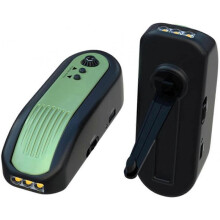 Emergency Radio with Luminous Back Panels Emergency Hand Crank Radio 1500mAh Power Bank with 3 LEDs Flashlight Portable AM/FM Small Radio